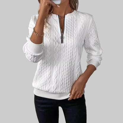 LUNA PULL MAILLE ZIPPPÉE ULTRA DOUCE