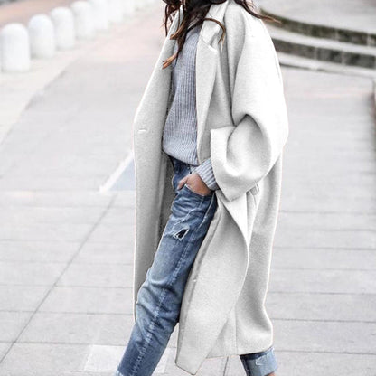 Evelyn Elegant Coat with Pockets