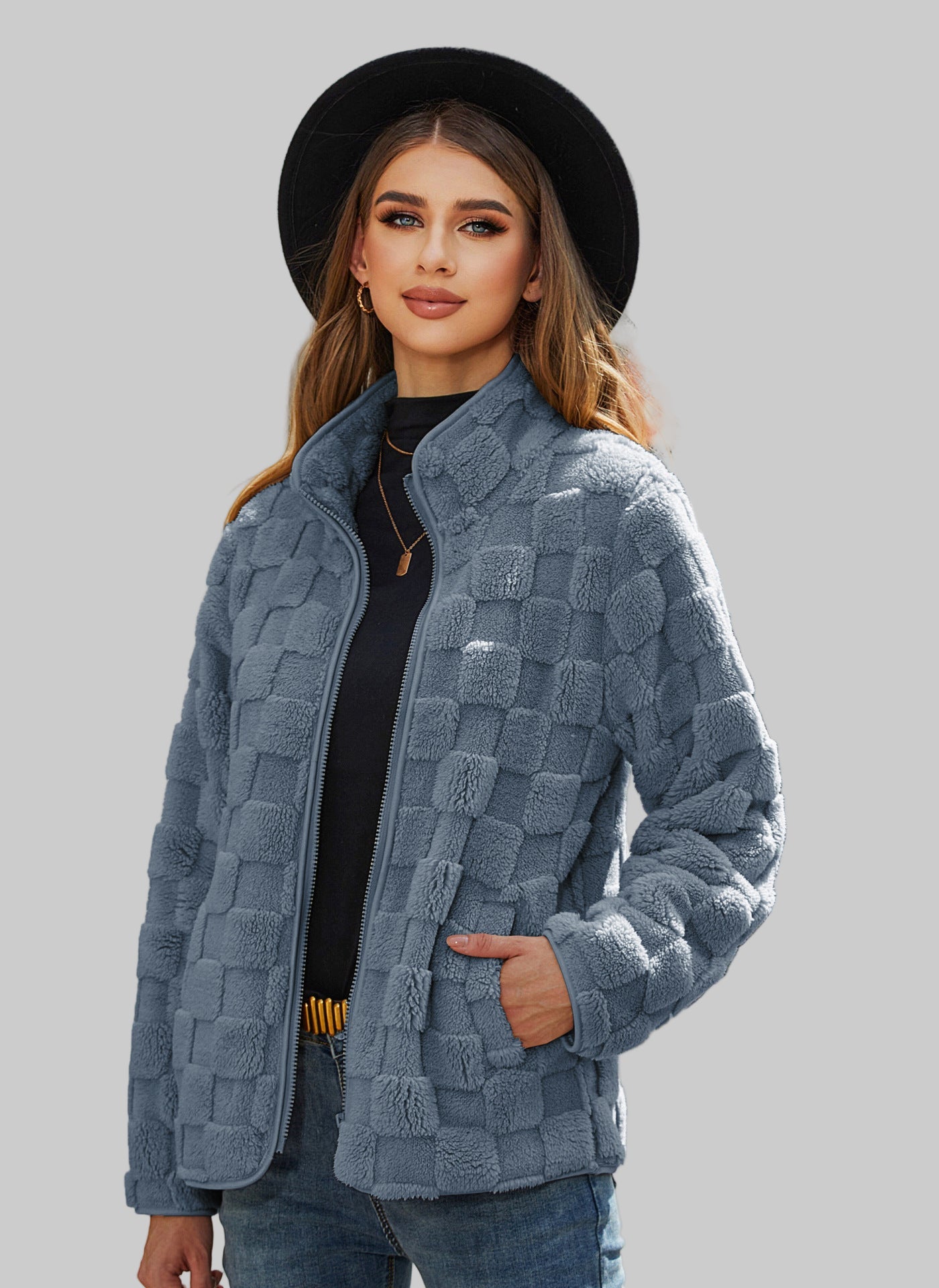 LÉNA VESTE  ZIPPÉE POLAIRE DOUCEUR HIVERNALE