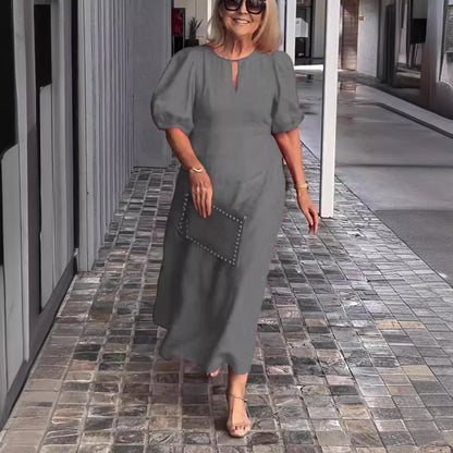 FIONA - ROBE ÉLÉGANTE ESSENCE EN COTON ET LIN