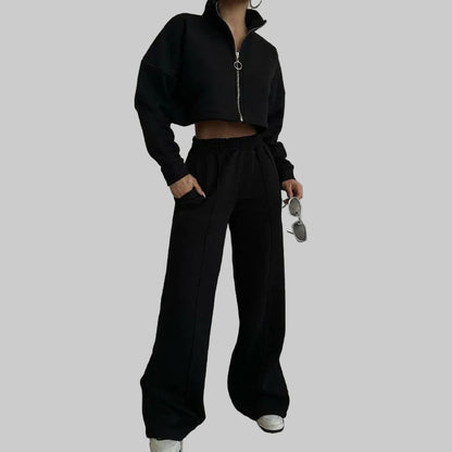 Ensemble  Uni Pull à Col Rond et Pantalon Long