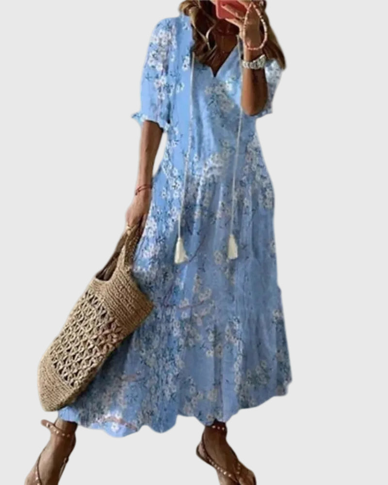 Amalia | Robe longue bohème vintage