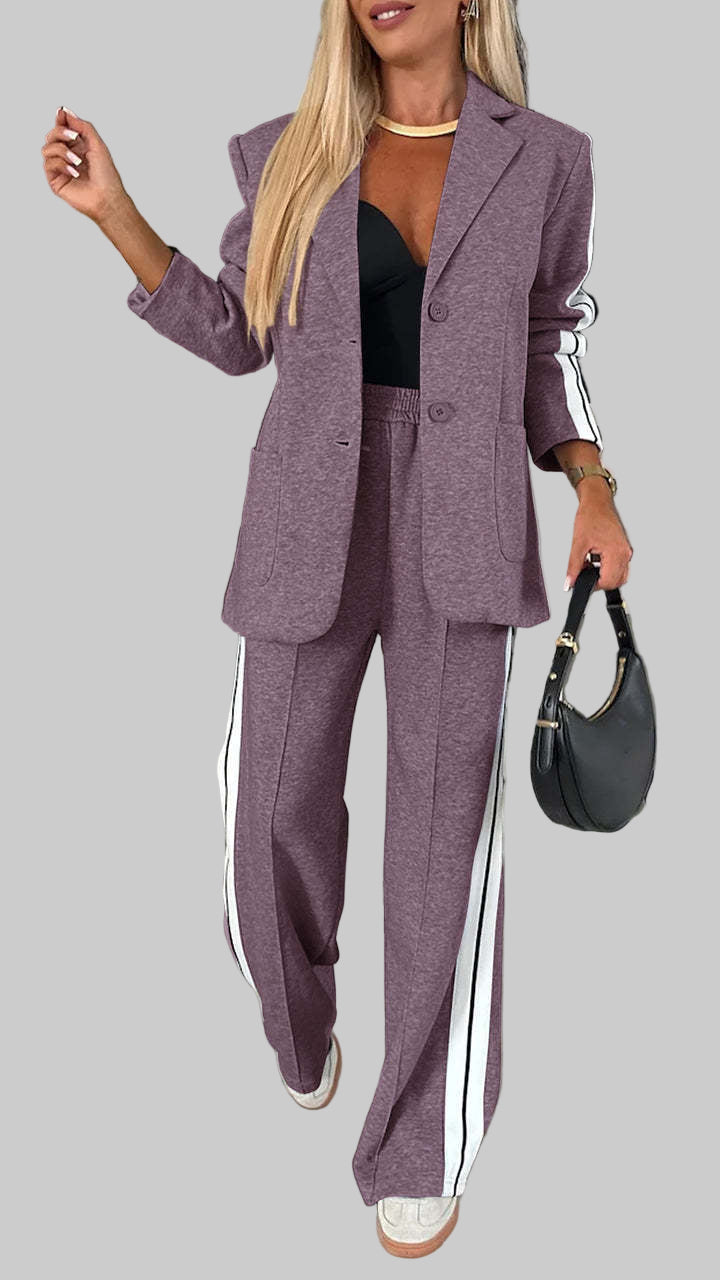 Ensemble Élégance Rayée  Intemporel et Confortable