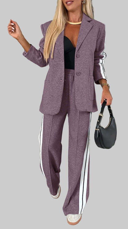 Ensemble Élégance Rayée  Intemporel et Confortable