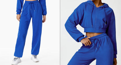 Ensemble Sweat Zippé Chaud et Décontracté