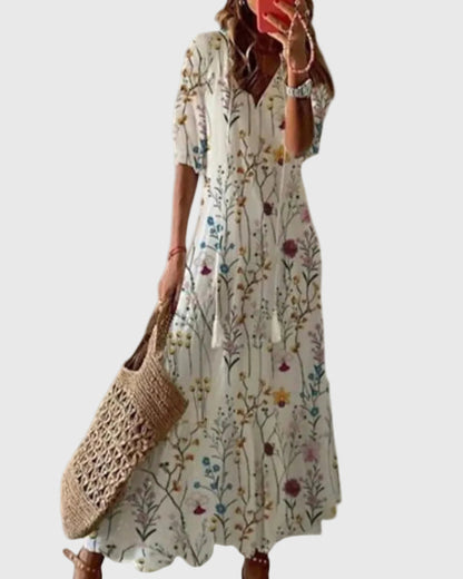 Amalia | Robe longue bohème vintage