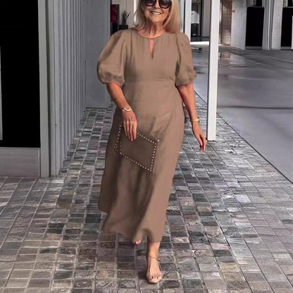 FIONA - ROBE ÉLÉGANTE ESSENCE EN COTON ET LIN