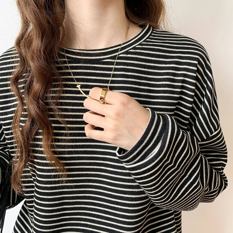 Elise Premium Cotton Striped Top