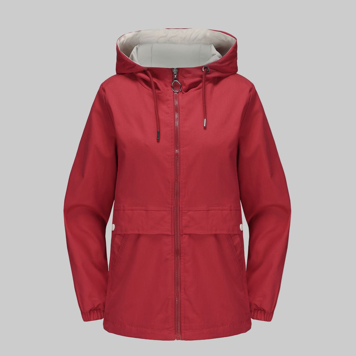 MANTEAU À CAPUCHE UNI STYLE URBAIN