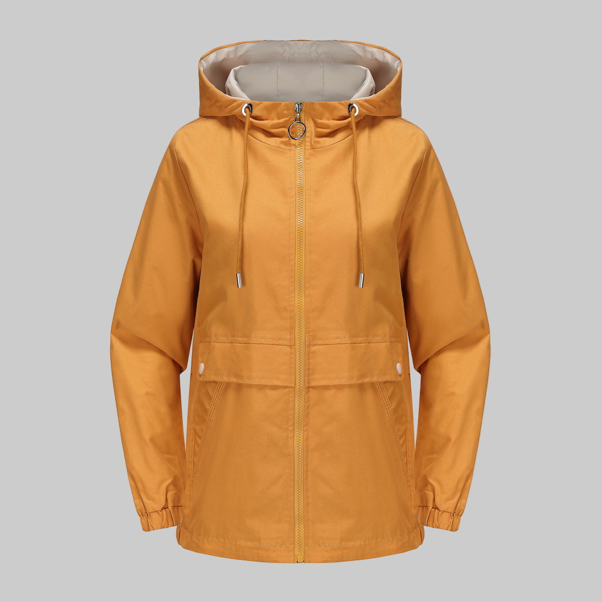 MANTEAU À CAPUCHE UNI STYLE URBAIN