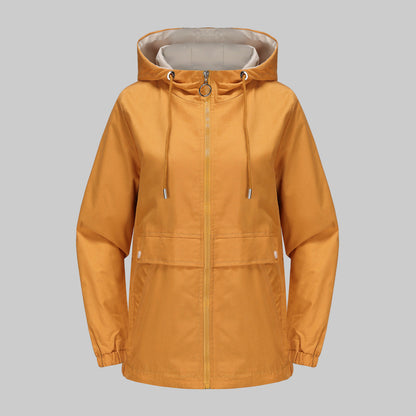 MANTEAU À CAPUCHE UNI STYLE URBAIN