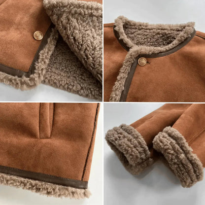 Clémence Veste Sherpa Douce et Élégante