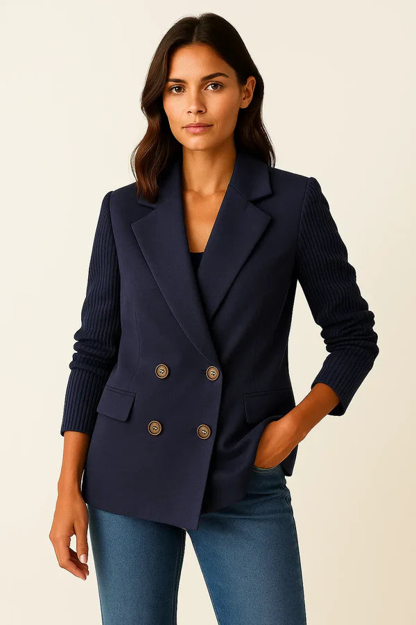 Léa Blazer Soft Knitwear