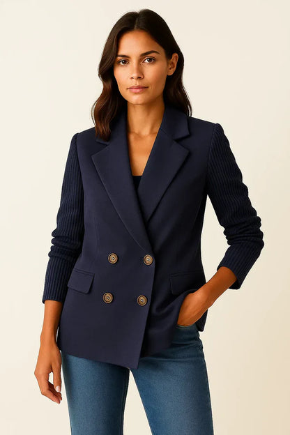 Léa Blazer Soft Knitwear