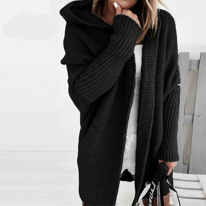 Léa Soft and Elegant Hooded Knit Cardigan