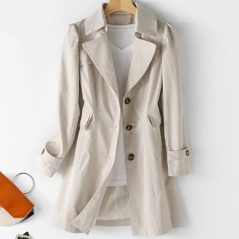 Sophie Trench Coat Elegant Lightweight Waterproof