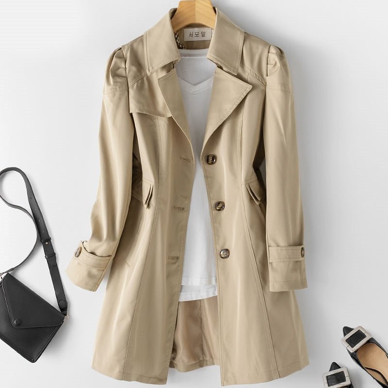 Sophie Trench Coat Elegant Lightweight Waterproof