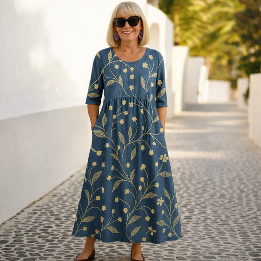 Lily | Robe Midi – Confort au Quotidien