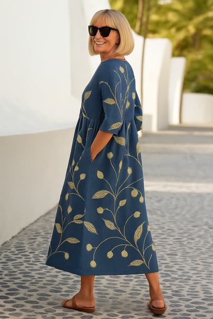 Lily | Robe Midi – Confort au Quotidien