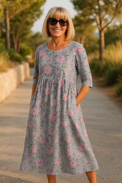 Lily | Robe Midi – Confort au Quotidien