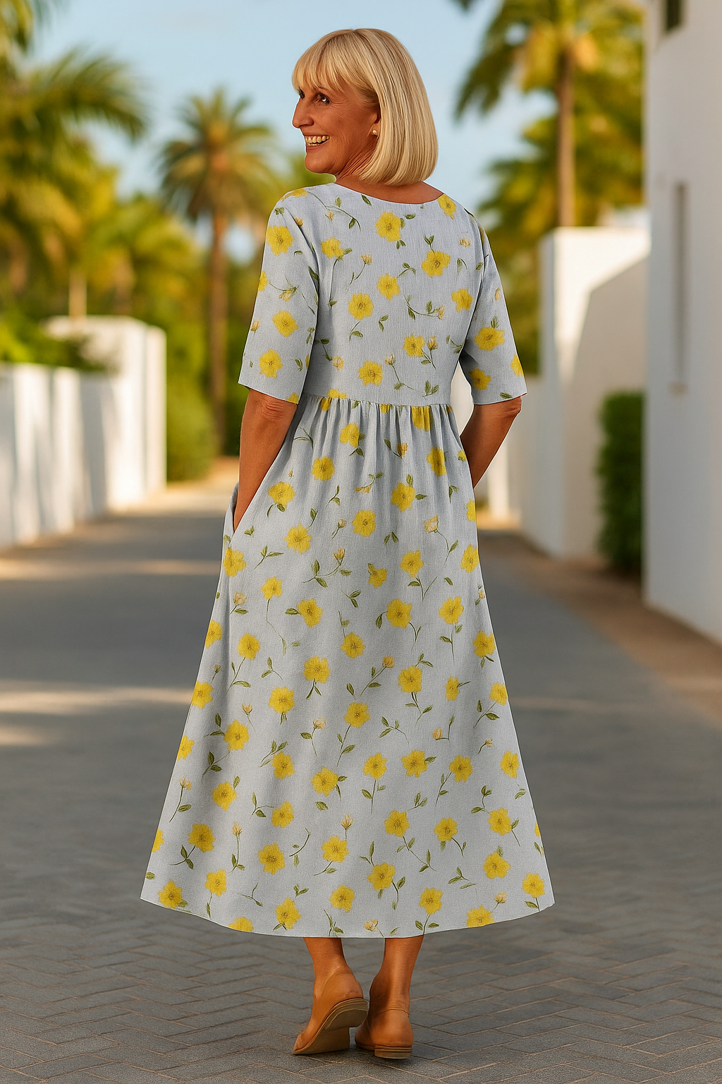 Lily | Robe Midi – Confort au Quotidien
