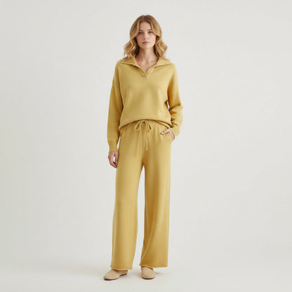 Élise Ensemble pull et pantalon ample élégant