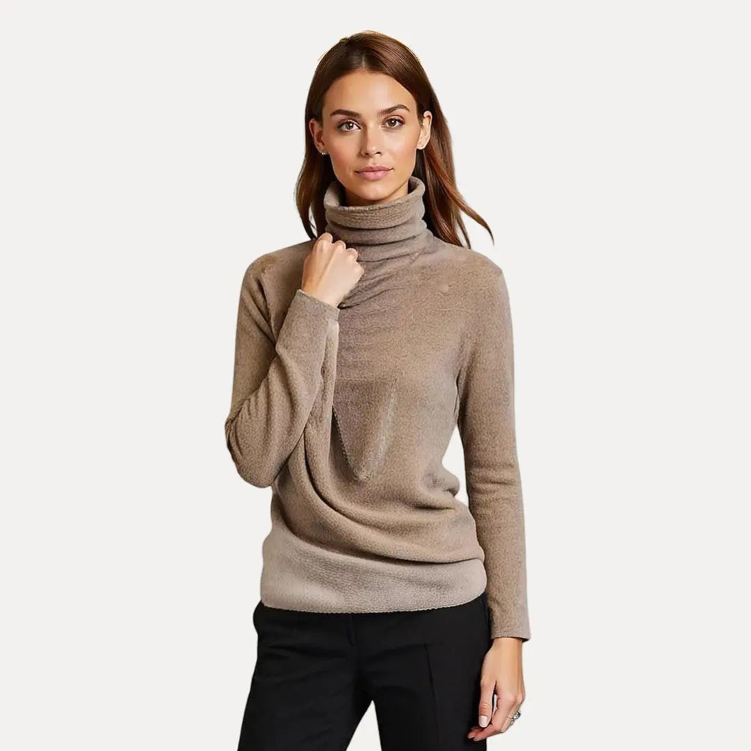 Clara soft and elegant turtleneck sweater