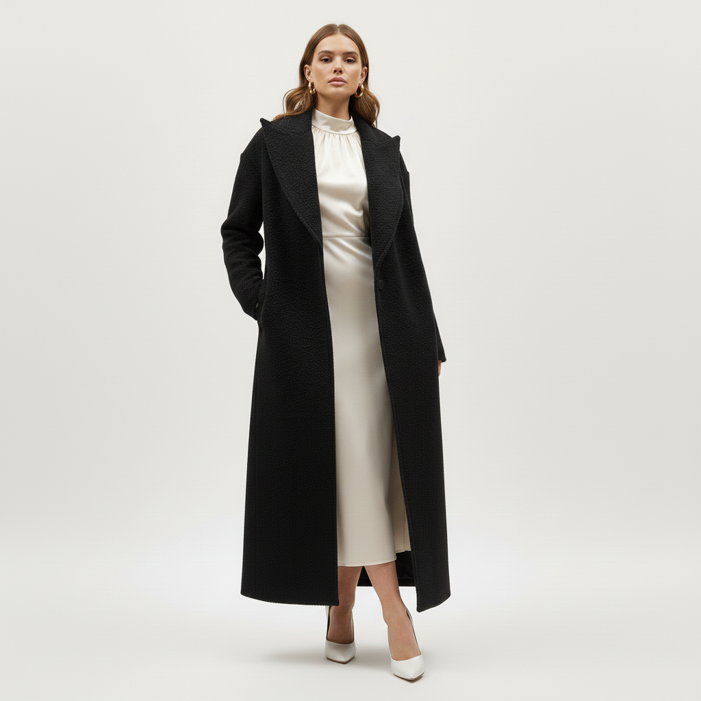 Clara's Cozy and Elegant Long Winter Coat