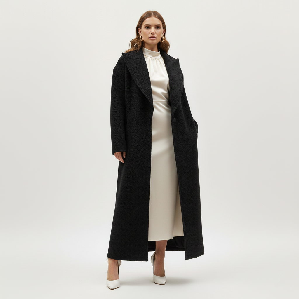 Clara's Cozy and Elegant Long Winter Coat