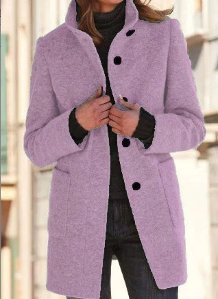 Sophie Elegant and Soft Winter Coat with a Wool-like Effect