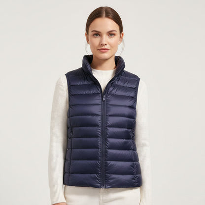 Léa Élégante Légère Doudoune Sans Manches