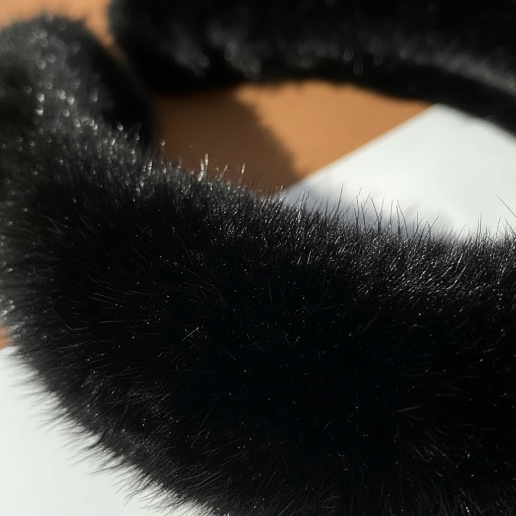 Léa bandeau luxe en fausse fourrure