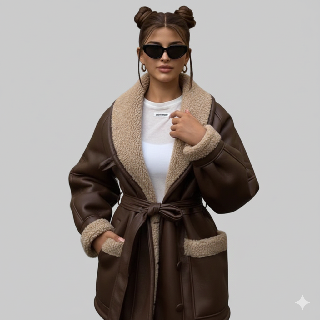 Manteau Style Coréen – Manches Longues Avec Poches