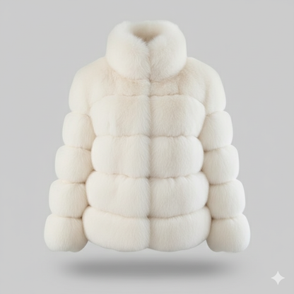 MANTEAU CARLA FAUSSE FOURRURE PELUCHE LUXUEUSE
