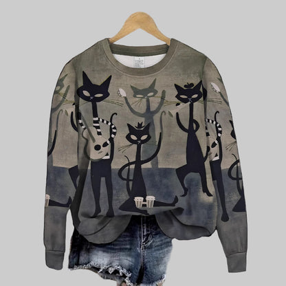 ALEXIA PULL COL ROND VELOURS TEXTURÉ LUXE