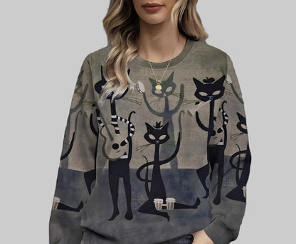 ALEXIA PULL COL ROND VELOURS TEXTURÉ LUXE