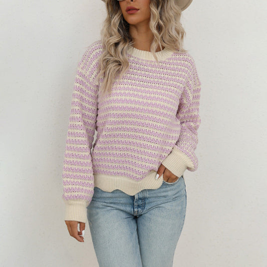 Emma Soft Striped Knit Sweater