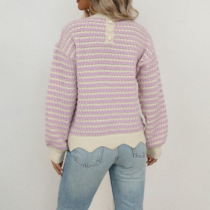 Emma Soft Striped Knit Sweater