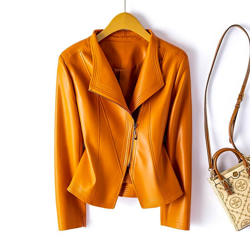 Sophie Veste en cuir végane élégante et structurée