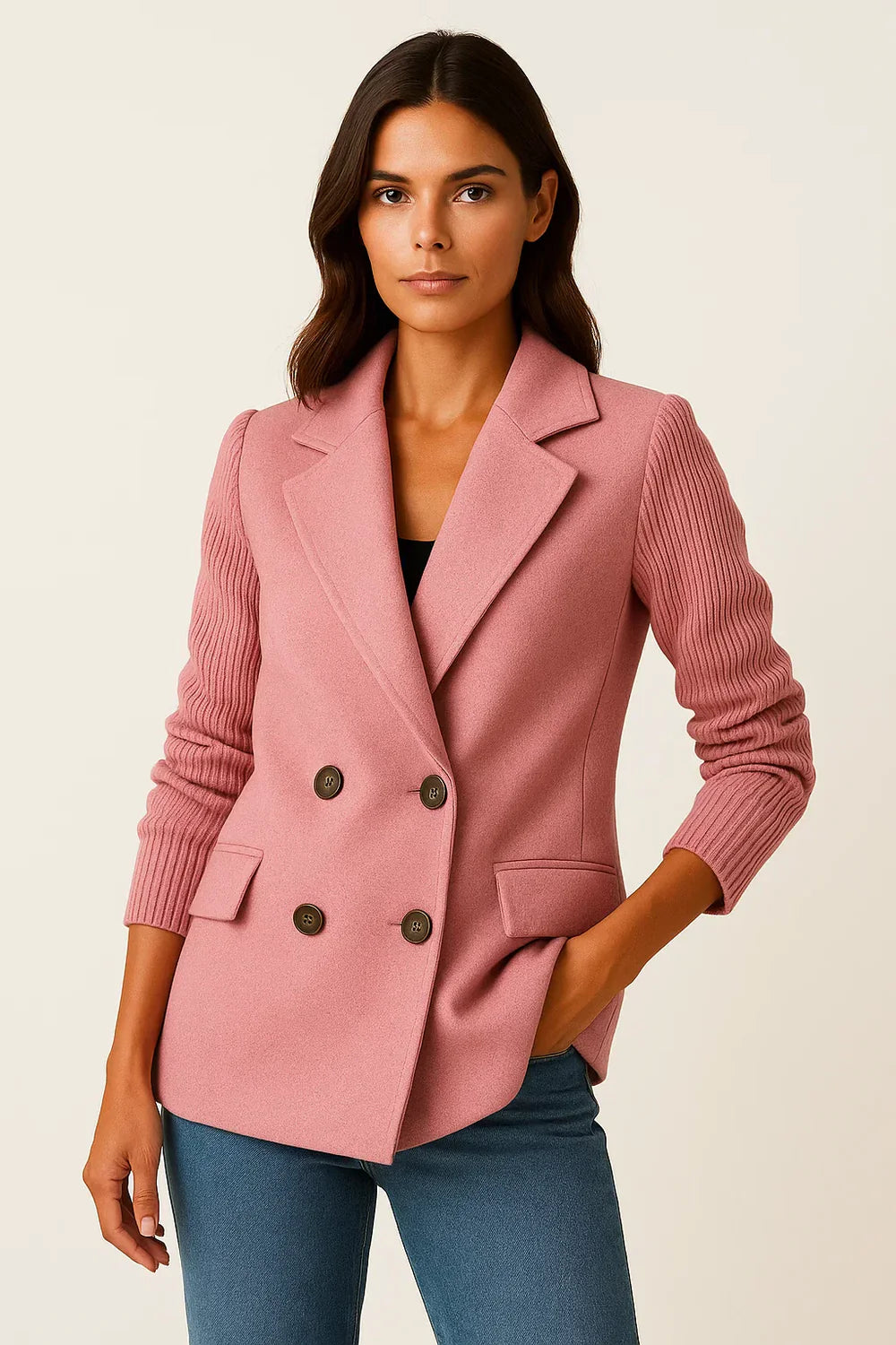 Léa Blazer Soft Knitwear