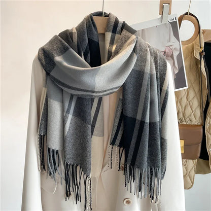 Chloé Cashmere Check Scarf