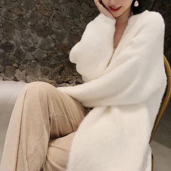 Sophie Elegant Long Cashmere Coat