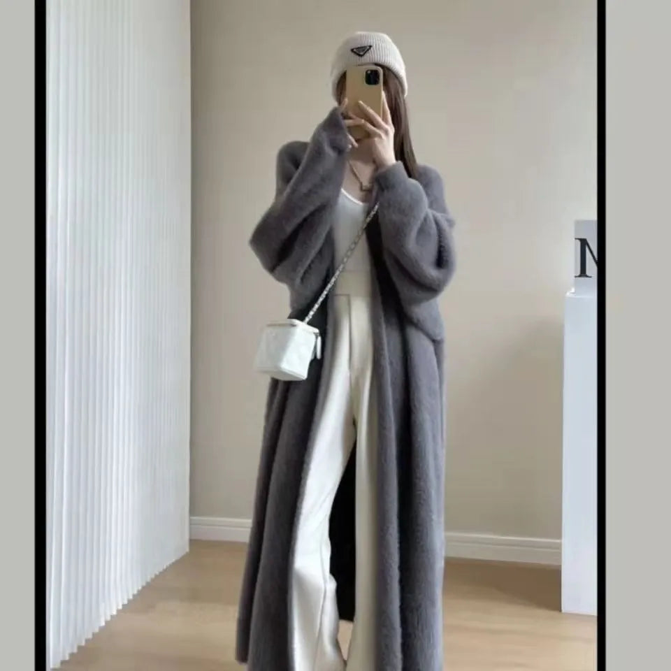 Sophie Elegant Long Cashmere Coat