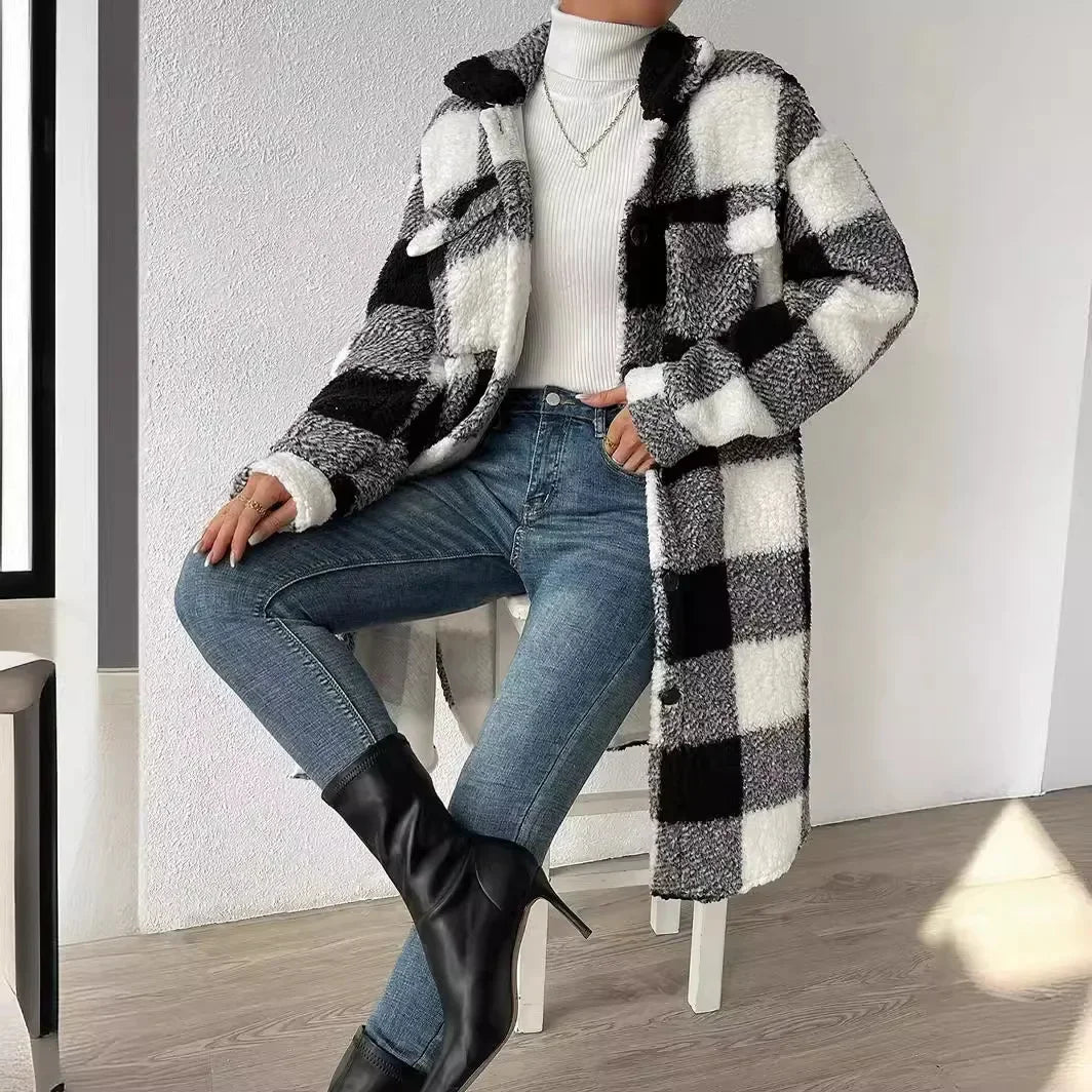 Elise Soft Wool Plaid Jacket