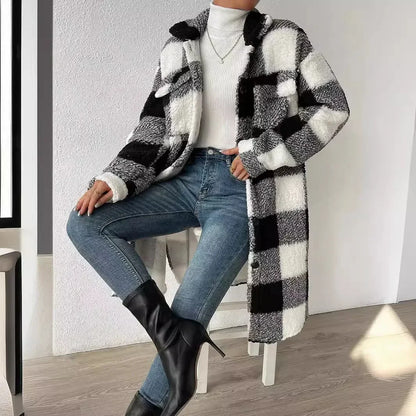 Elise Soft Wool Plaid Jacket