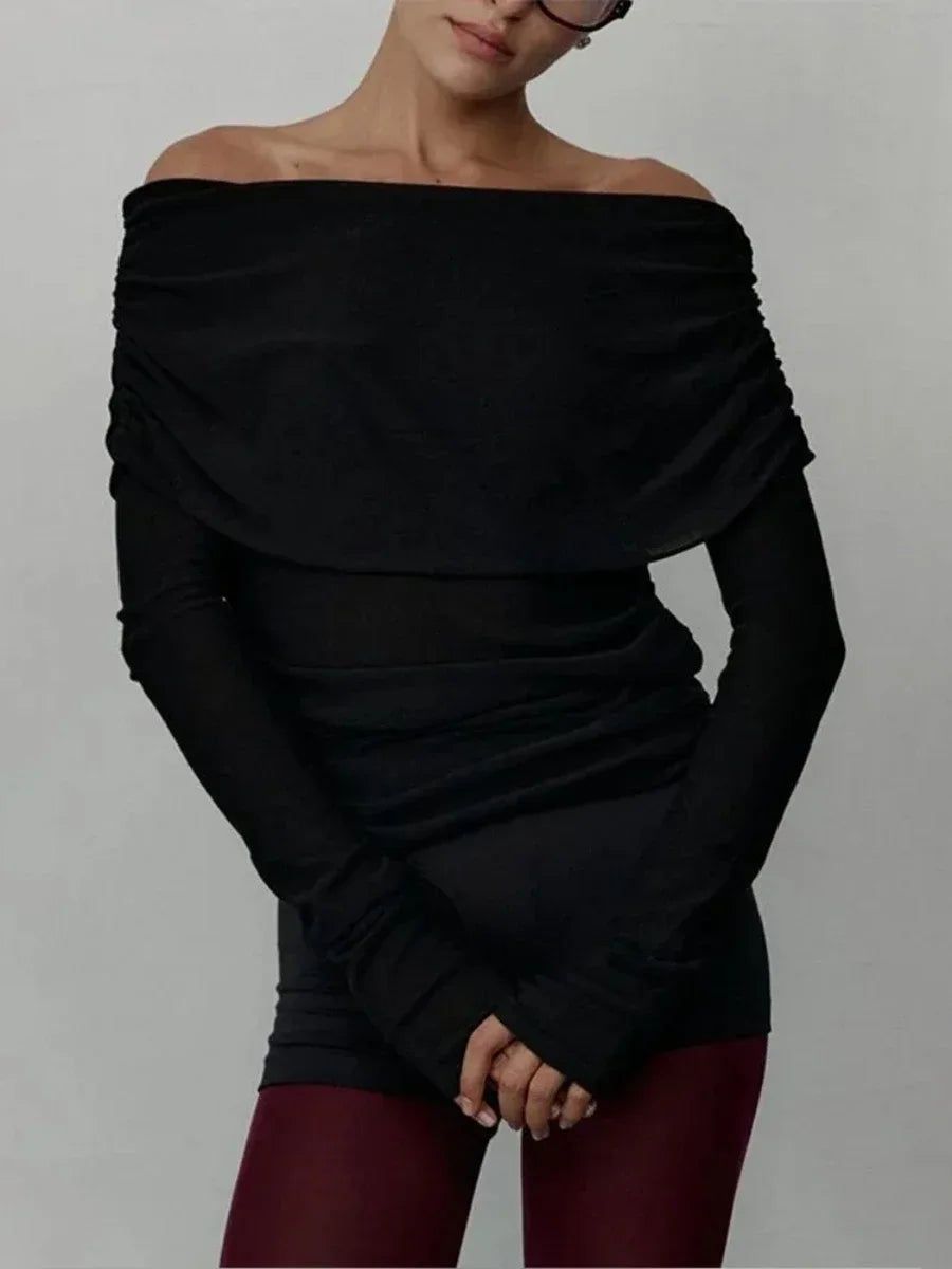 Ava High Off-Shoulder Elegant
