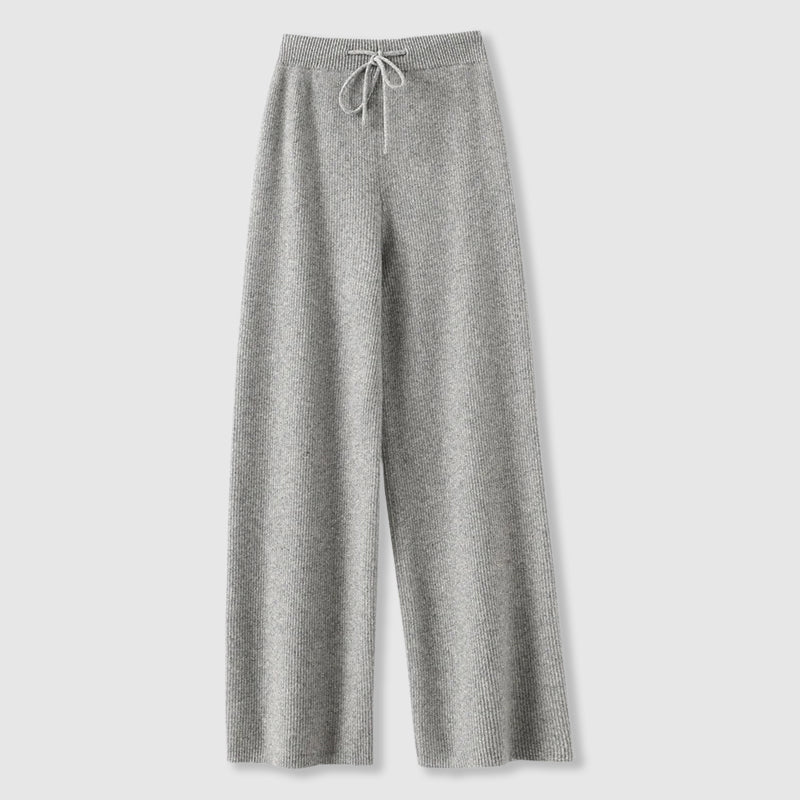 Emma Luxurious Wide-Leg Cashmere Trousers