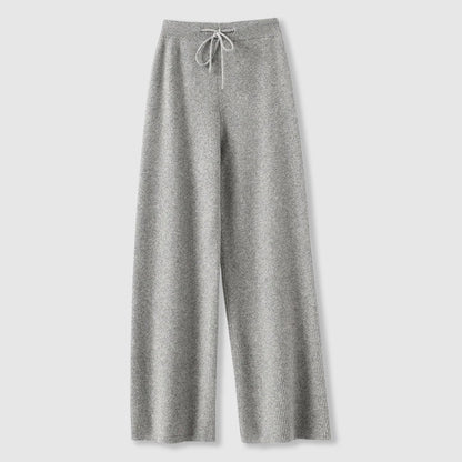 Emma Luxurious Wide-Leg Cashmere Trousers