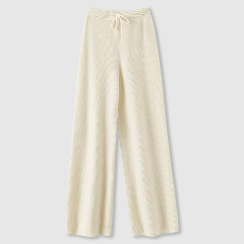 Emma Luxurious Wide-Leg Cashmere Trousers