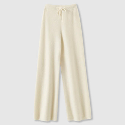 Emma Luxurious Wide-Leg Cashmere Trousers